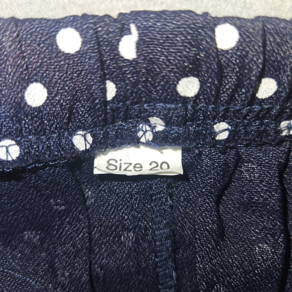 VTG Tracy Richards 90s 2-Piece Skirt Set Polka Dot Navy Red Sz 20WP - Picture 8 of 9